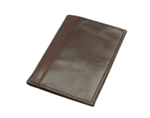 Обложка для паспорта с карманом для купюр из натуральной кожи «Вега» бордо
