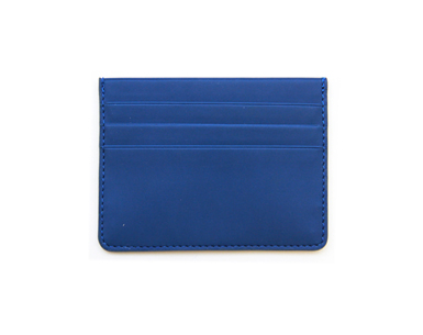 	Кредитница на 4 карты с внутренним карманом и окрашенным срезом синяя