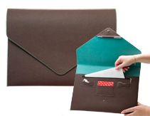 Папка-конверт А4 для документов с карманом на молнии