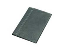 Обложка для паспорта с карманом для купюр из натуральной кожи «Симфония» синяя       